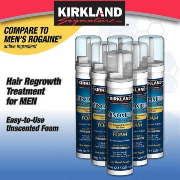 画像1: カークランド フォーム 6本セット　Kirkland Signature Hair Regrowth Treatment Foam for Men (1)
