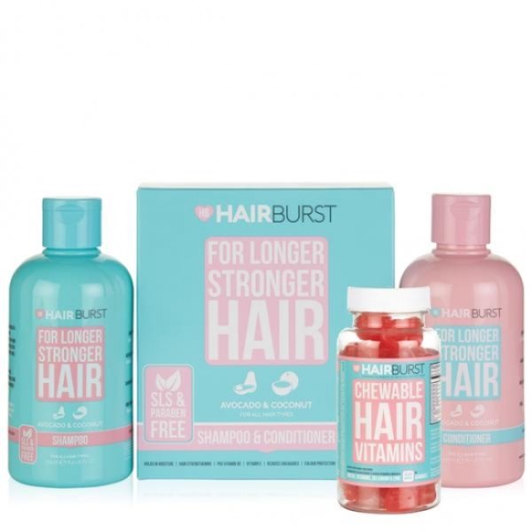 画像1: Hairburst Chewable Hair Vitamins Shampoo & Conditioner Bundle　ヘアバースト ヘアビタミンとシャンプー＆コンディショナーバンドル (1)