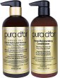 画像1: PURA D'OR Original Gold Label Anti-Thinning Shampoo & Deep Moisturizing Conditioner Set　プラドール オリジナルゴールドラベル アンチシンニング シャンプー＆ディープモイスチャライジングコンディショナー セット育毛増毛男性＆女性 (1)