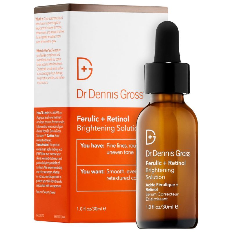 Dr. Dennis Gross Skincare Ferulic Acid + Retinol Solution, 1 fl. oz.ドクターデニスグロスブライトニングソリューションスキンケア